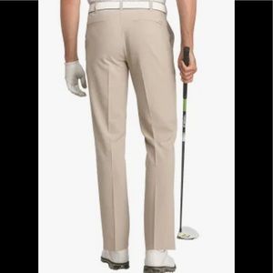 Izod performance golf pants in medium khaki color. SZ 36x32